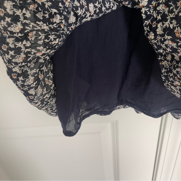 Veronica Beard Katari Floral Cotton Minidress Navy Multi - Picture 10 of 10